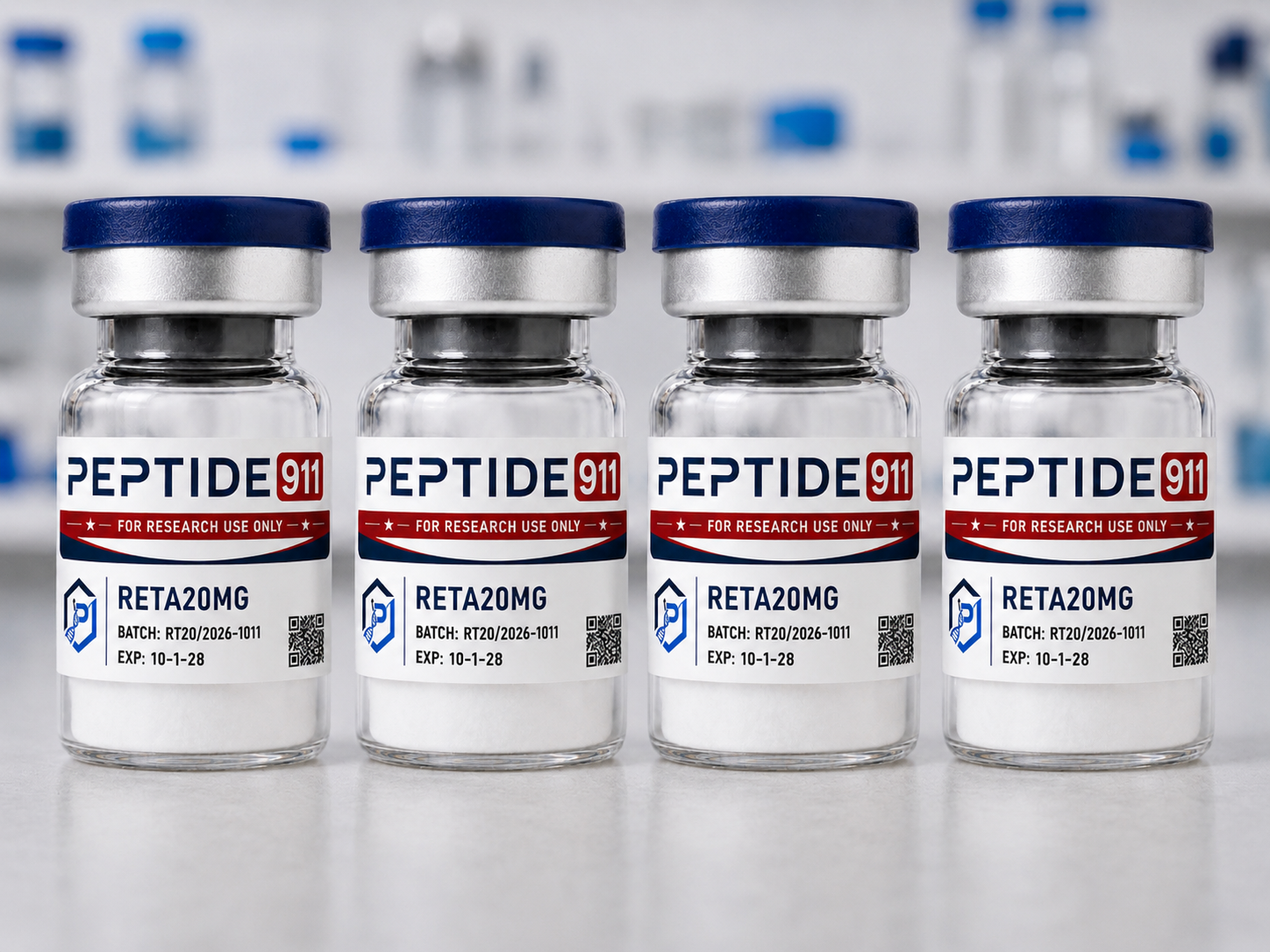 GLP3-Reta 20mg Bundle of 4 GLP3-Reta 20mg Bundle of 4