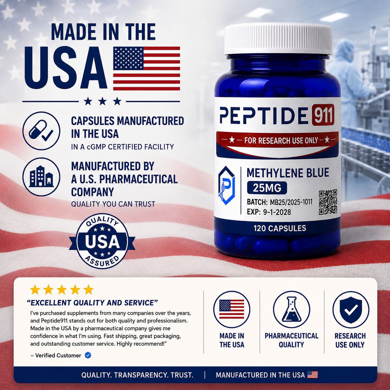 Methylene Blue 25mg Capsules Methylene Blue 25mg Capsules